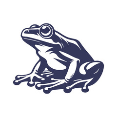 Frog Silhouette Vector Art Illustration