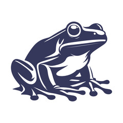 Frog Silhouette Vector Art Illustration