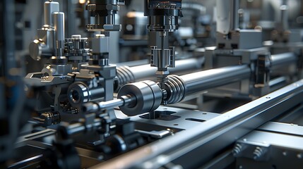 Fototapeta premium Robotic cylinder machine