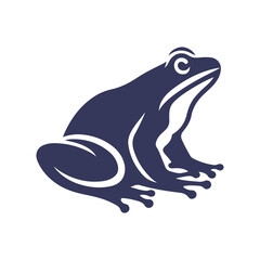 Frog Silhouette Vector Art Illustration