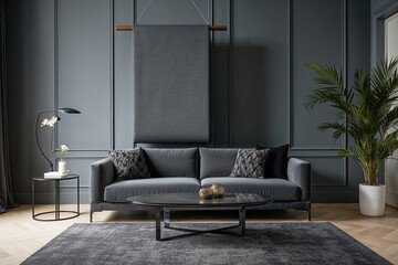Sleek Design Luxurious Floating Slate Fabric Material