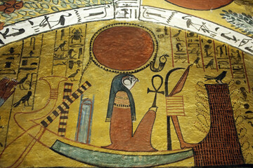 Scene from the Tomb of Sennedjem in Deir el-Medina in Egypt