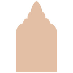 Arabic arch window and doors. Set of arabic door and window.