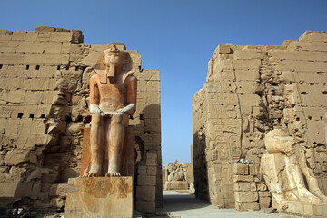 Seventh pylon of Thutmose III in Karnak temple near Luxor, Egypt
