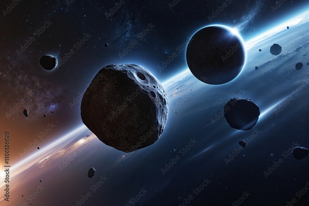 Poster asteroid and comet movements in dynamic space environments