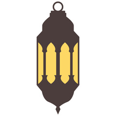 Set of ramadan lantern, collection of happy ramadan lantern decoration flat style design vector illustration.