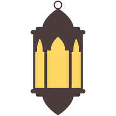 Set of ramadan lantern, collection of happy ramadan lantern decoration flat style design vector illustration.