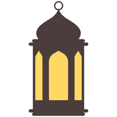 Set of ramadan lantern, collection of happy ramadan lantern decoration flat style design vector illustration.