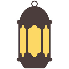 Set of ramadan lantern, collection of happy ramadan lantern decoration flat style design vector illustration.