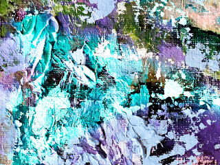 Vivid colorful  painting.  Background design. Dots , strokes of paint. Textured oil painting.  Hand drawn brush stroke. Multicolored circles. Bright pattern with paint structure. Impasto. Color scheme