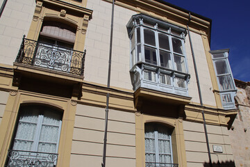Obraz premium habitation building in zamora in spain 