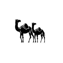camel vector icon white background.