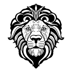 Lion vector illustration. Lion logo design