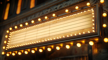 Classic Cinema Marquee Awaits