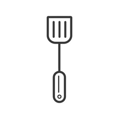 Line Drawing Of A Kitchen Utensil A Spatula
