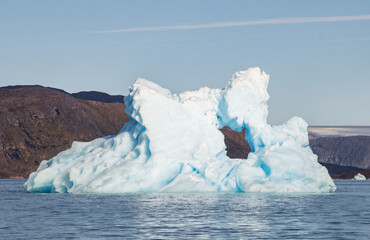 Icebergs in the fjords of south Greenland	