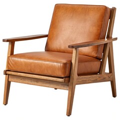 Wooden Leather Chair 