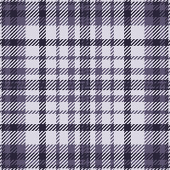 Overlayed texture tartan pattern, filigree background check fabric. Outfit vector textile seamless plaid in white and pastel colors.