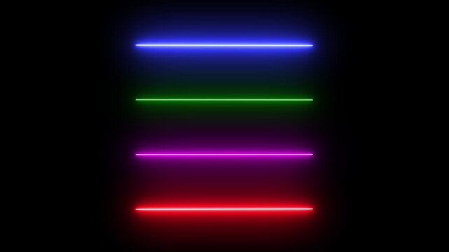 firework, ribbon, july, explosion, fireworks Beautiful Glowing Line , Colorful of neon line blaze glowing flashing animation loop random on a black background.