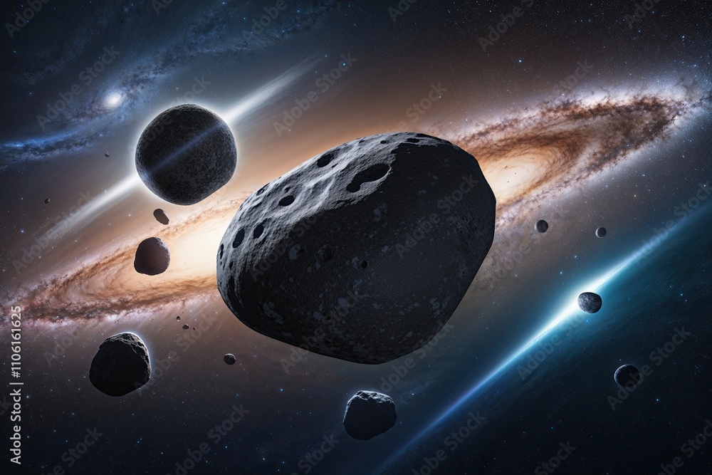 Poster asteroids and comets journeying through space a comprehensive collection of distant celestial bodies