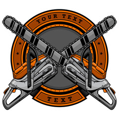 lumberjack chainsaw logo