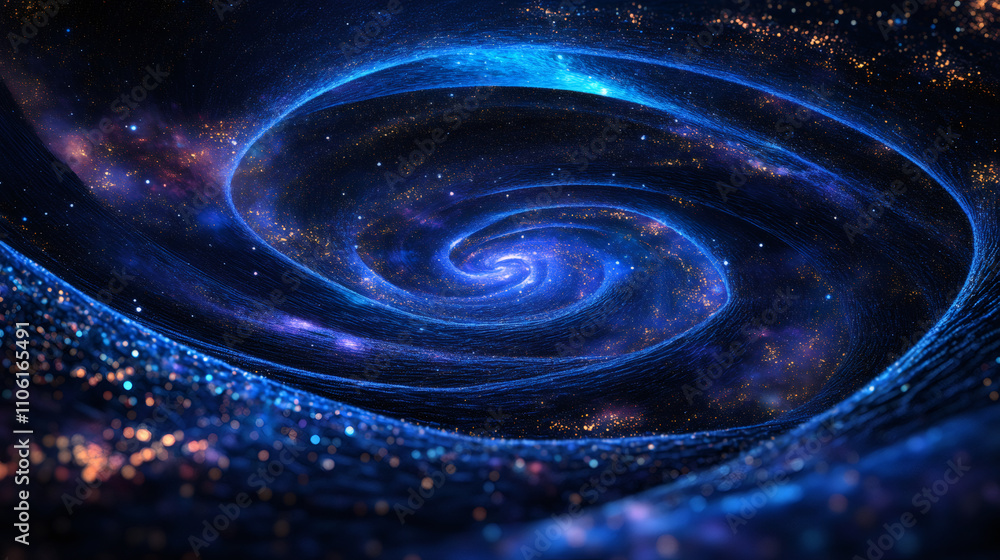 Leinwandbilder dazzling vortex of swirling galaxy in deep space, creating a breathtaking cosmic spectacle with vibr