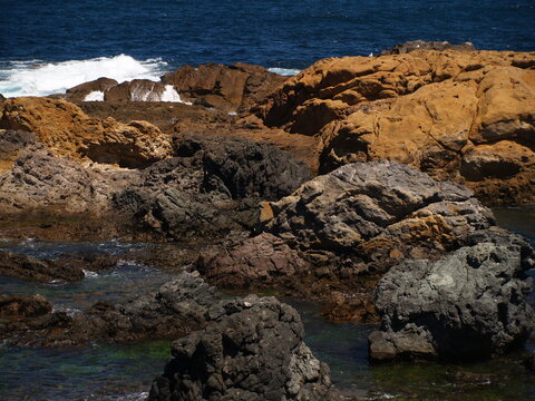 rocks on the water