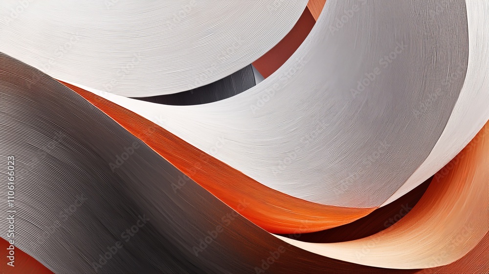Poster dynamic waves of color and texture art exhibition abstract design indoor gallery close-up visual cre