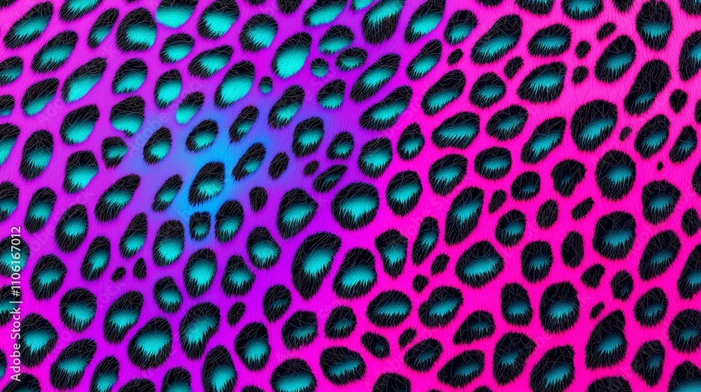 Poster vibrant abstract pattern digital art graphic design colorful environment close-up view artistic conc