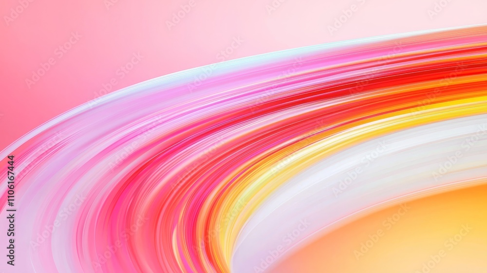 Poster dynamic abstract waves of color digital art vibrant background modern design creative perspective vi