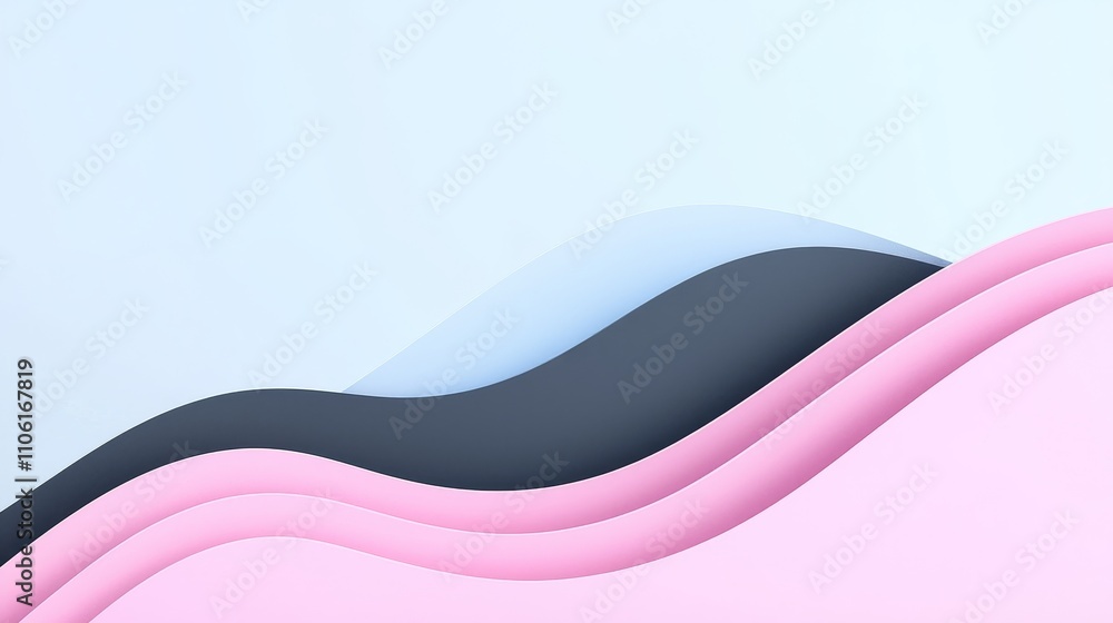 Poster dynamic abstract design waves digital art modern aesthetic environment minimalistic viewpoint creati