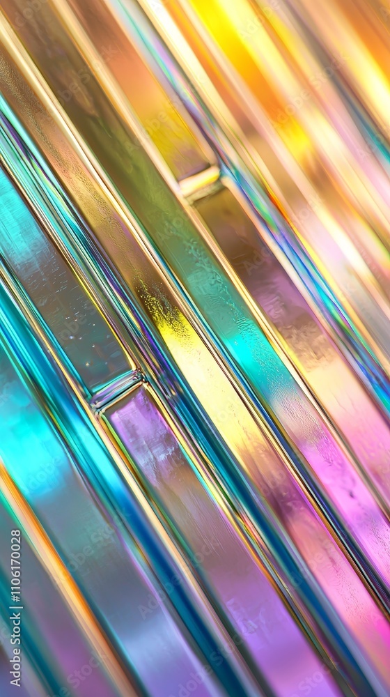 Poster dynamic color reflection abstract environment digital art vibrant palette close-up view modern aesth