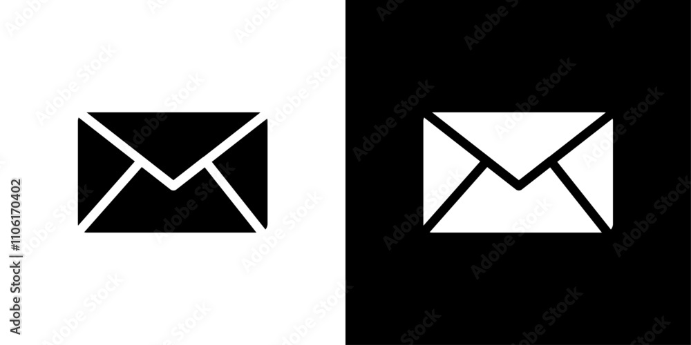 Poster e-mail icon design simple vector symbol