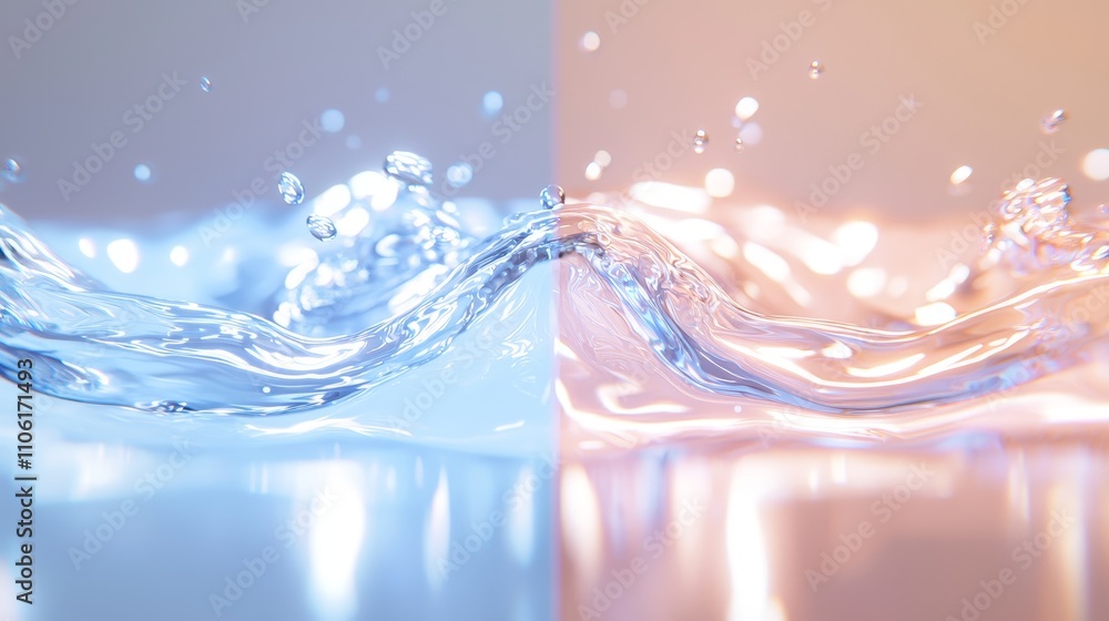 Poster fluid motion display abstract studio setting water splash art visual environment artistic perspectiv