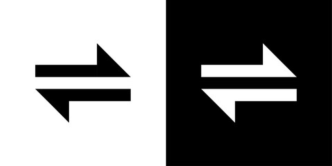Swap icon design simple vector symbol