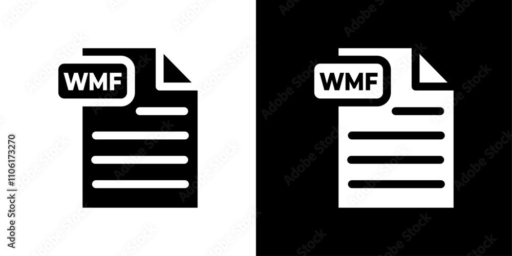 Poster wmf document icon design simple vector symbol