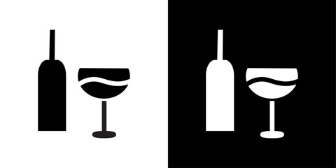 wine icon simple vector symbol