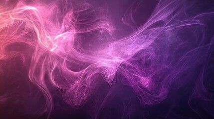 Obraz premium A vibrant display of purple hues swirls and dances against a dark background, creating a mesmerizing effect that suggests movement and energy.