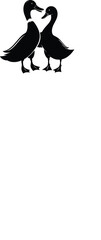 duck vector icon white background.
