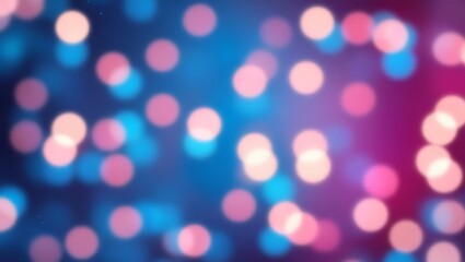 Fototapeta premium Abstract blue and pink bokeh background. Generative Ai.