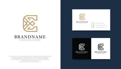 Minimalist Luxury Letter E Logo Design