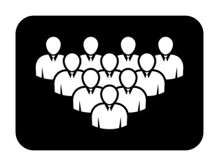 Symbol, ikona ludzi. Plik wektorowy.