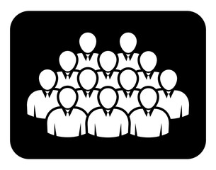 Symbol, ikona ludzi. Plik wektorowy.