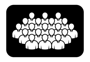 Symbol, ikona ludzi. Plik wektorowy.