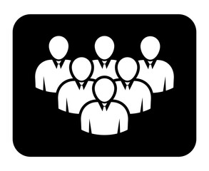 Symbol, ikona ludzi. Plik wektorowy.