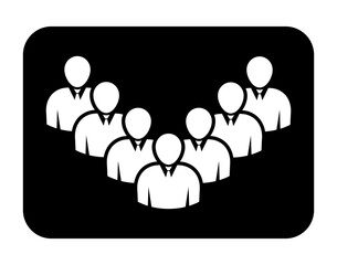 Symbol, ikona ludzi. Plik wektorowy.