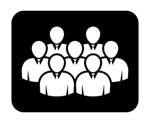 Symbol, ikona ludzi. Plik wektorowy.