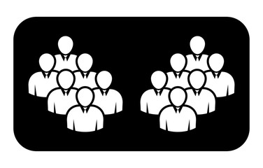 Symbol, ikona ludzi. Plik wektorowy.
