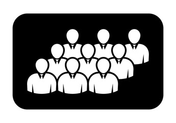 Symbol, ikona ludzi. Plik wektorowy.