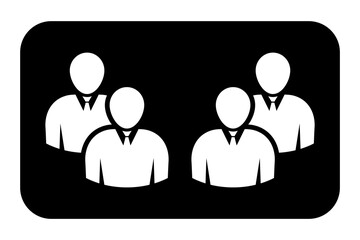 Symbol, ikona ludzi. Plik wektorowy.